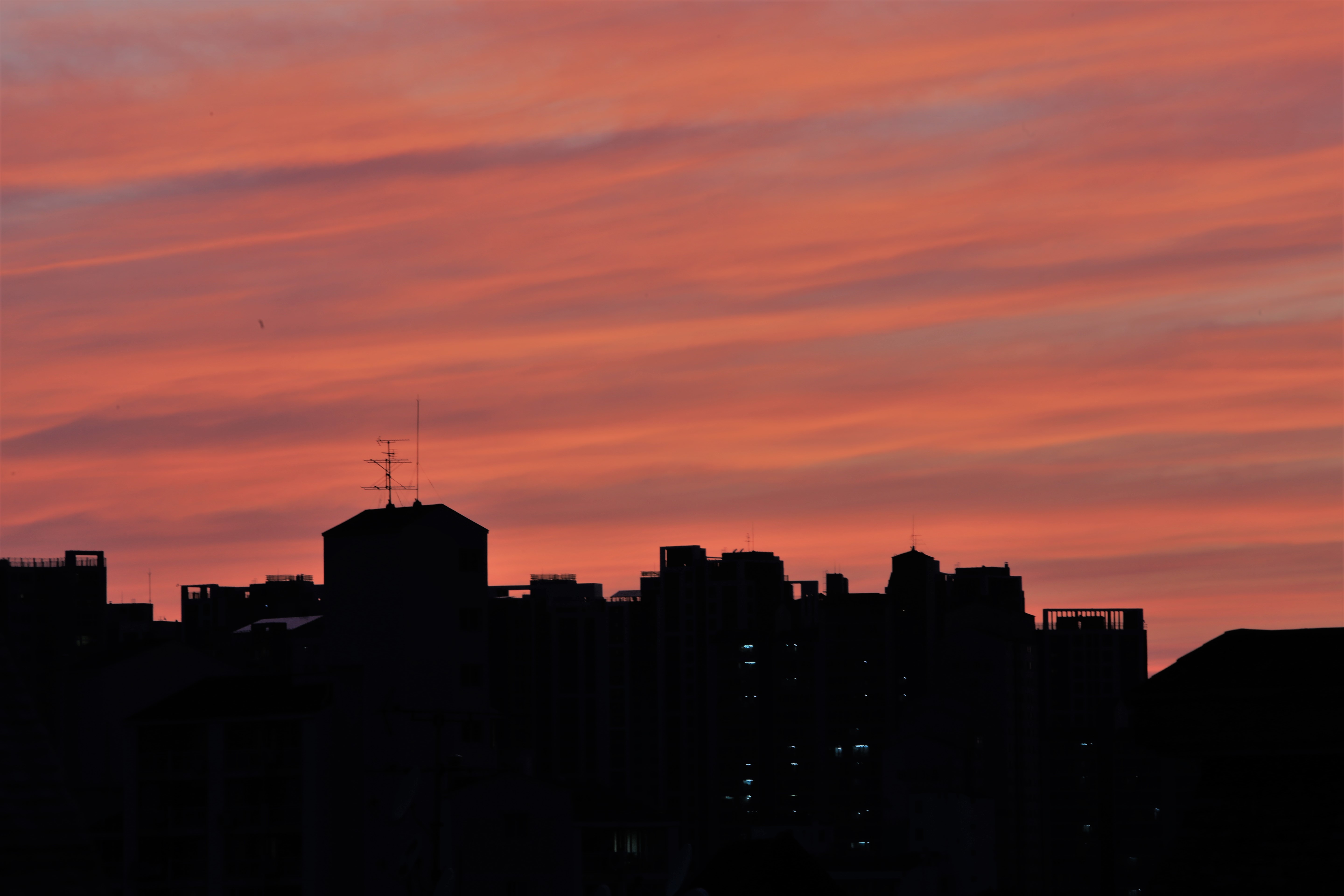 옥상노을
