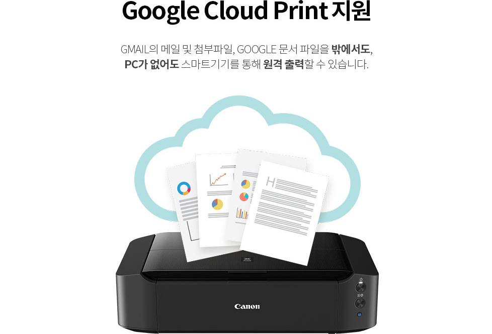 구글 프린트 지원 설명 이미지입니다. 